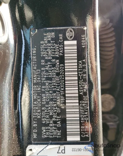 2014 Toyota Camry L from USA, damaged, VIN 4T1BF1FK0EU399672